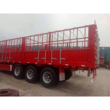 3 Axles Fence Semi Trailer Fence Transport Truck